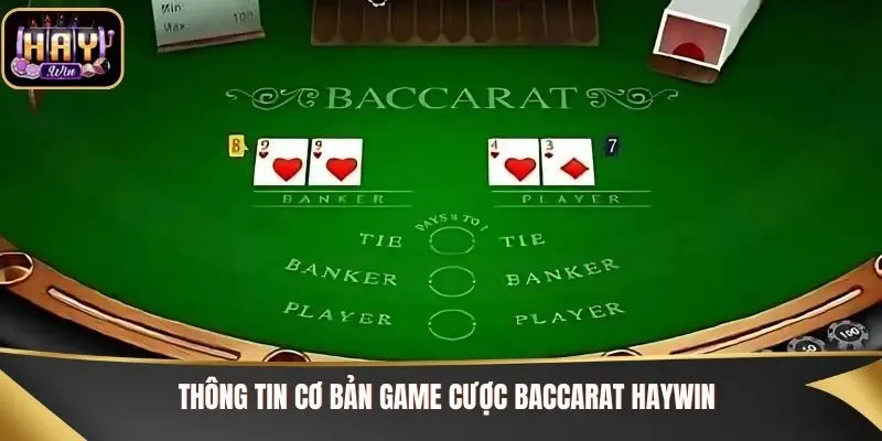 Baccarat Haywin - Trò Chơi Làm Giàu Cho Các Tay Cược Đam Mê Thông tin cơ bản game cược Baccarat Haywin
