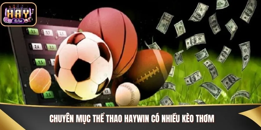 Chuyên mục thể thao Haywin có nhiều kèo thơm